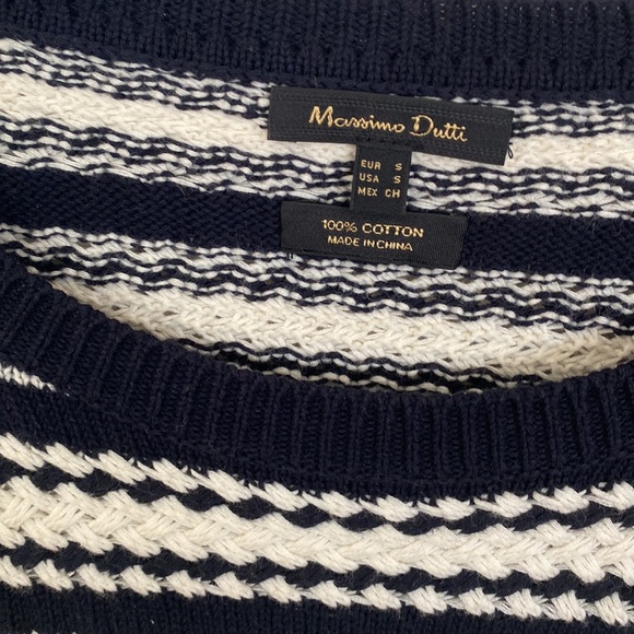 Mission Dutti blue and ivory striped sweater - Picture 2 of 3
